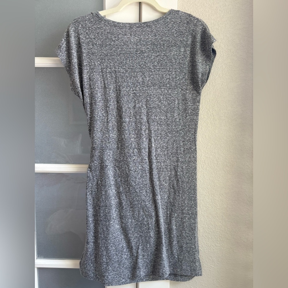 aerie - Women's Tee Shirt Heather Side Knot Dress - Size Small - Heather Gray - Picture 3 of 6